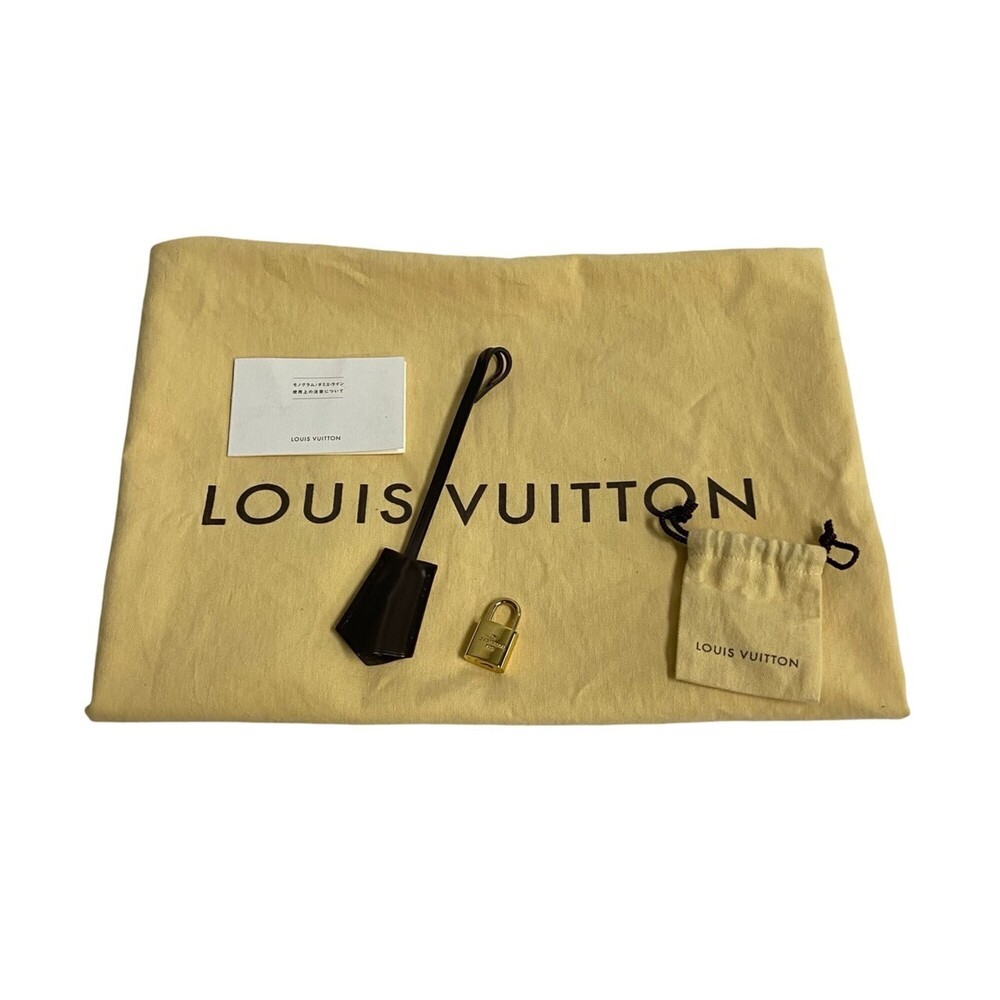 LOUIS VUITTON Authentic Brown Damier Leather Tote Bag - Picture 9 of 9